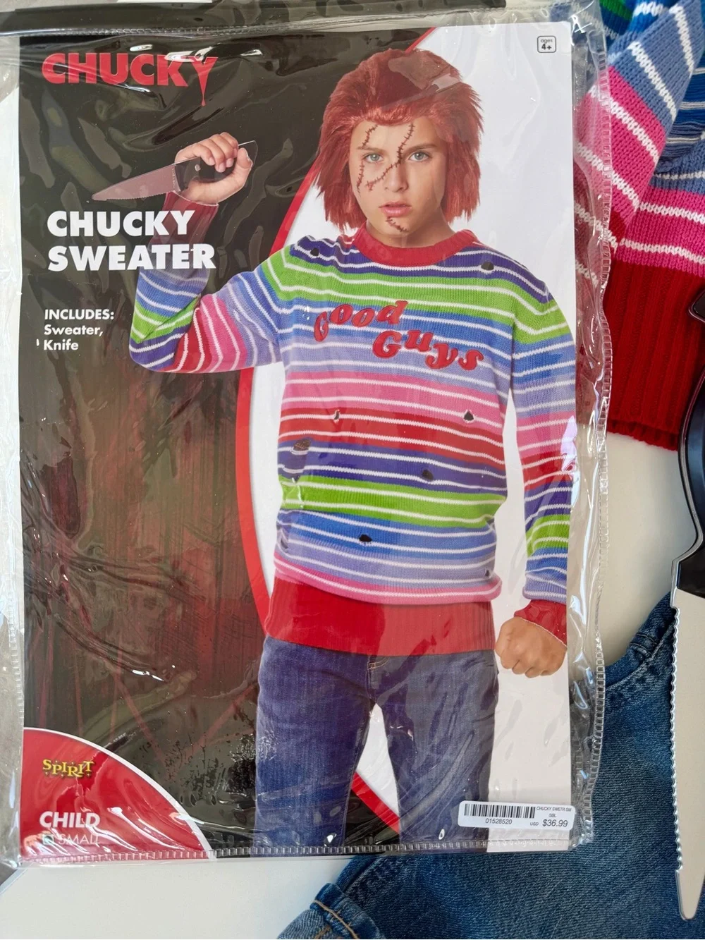 Chucky Lot Halloween Costume Mask Boy Gap Overall Toddler Size 4T 4 5/6 Red Vans